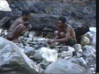 Langda : L&#039; herminette de pierre polie en Nouvelle Guinee
